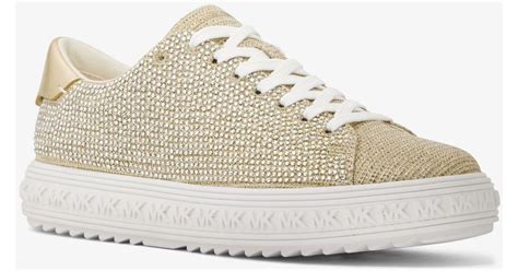 michael kors shoes glitter|michael kors embellished sneakers.